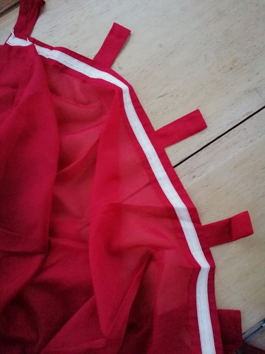 Schlaufenschal rot 136 - x,
