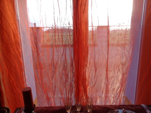Roter schlaufenschal - 2, x